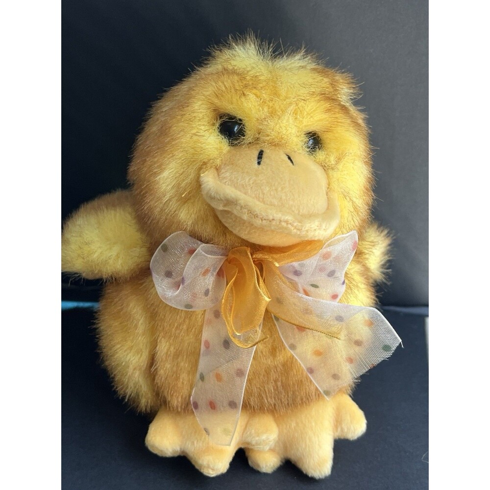 DanDee Realistic Yellow Chick Collectors Choice With Bow